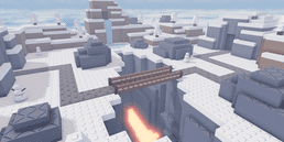 Snowy Mountain map thumbnail from Noob Tower Defense