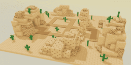 Wastelands map thumbnail from Noob Tower Defense